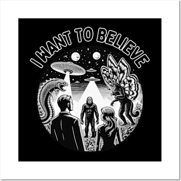 I Want To Believe! Wall Art by Desert Owl Designs